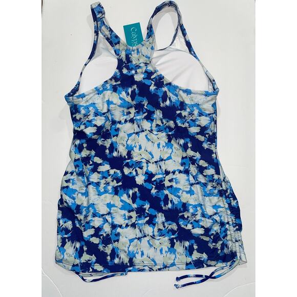 Calypsa by Modli Maya Medium Blue Tankini Swimwear Reg $60 - Picture 6 of 7